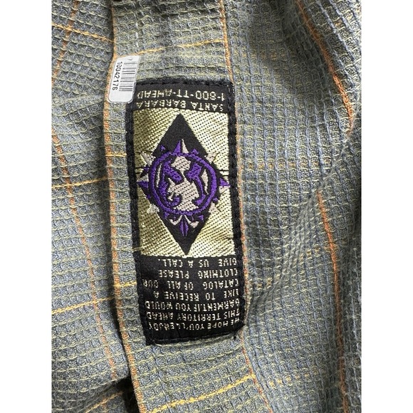 VINTAGE The Territory Head Shirt Adult 2XL XXL Green Plaid Preppy Casual Mens - Picture 4 of 12